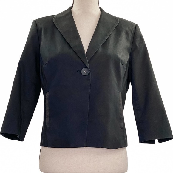 BLACK Single Button Career-Wear Blazer Jacket Coat - Picture 1 of 11